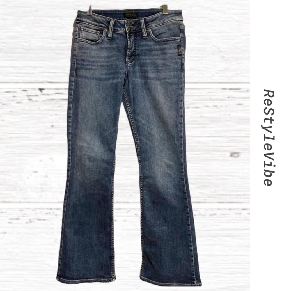 Silver Jeans Women’s Size 26x31 Denim Jean Suki Bootcut Fit Style Stretch Mid